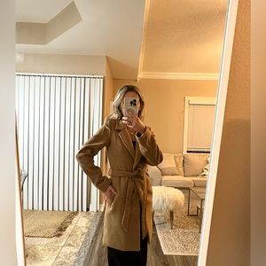HM Felt Camel Coat - XXS